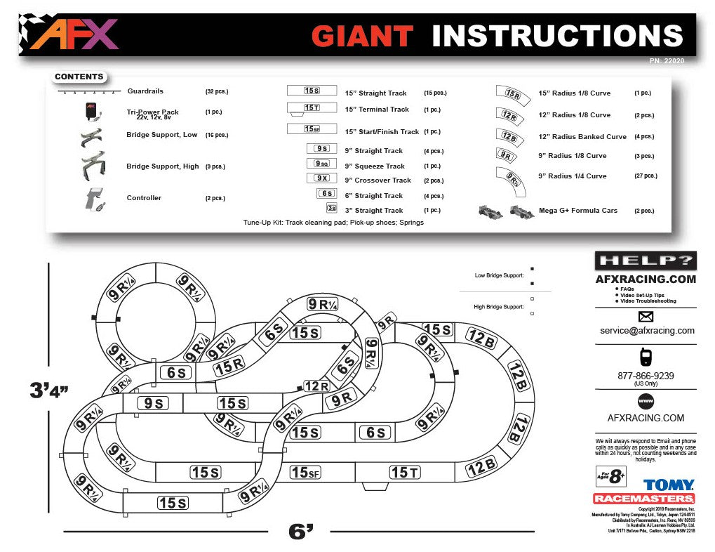 AFX Giant Raceway Set
