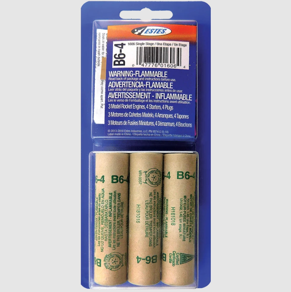 ESTES B6-4 Model Rocket Engines (3pk)