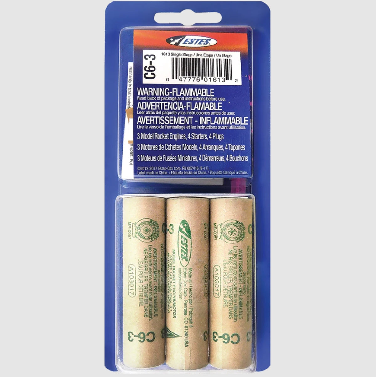 ESTES C6-3 Model Rocket Engines (3pk)