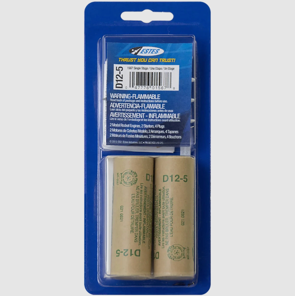 ESTES D12-5 Model Rocket Engines (2pk)