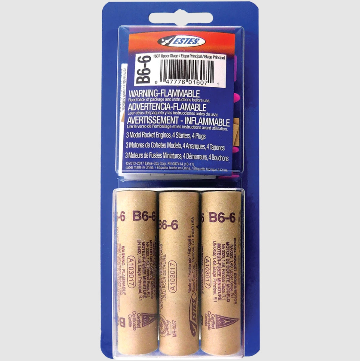 ESTES B6-6 Model Rocket Engines (3pk)