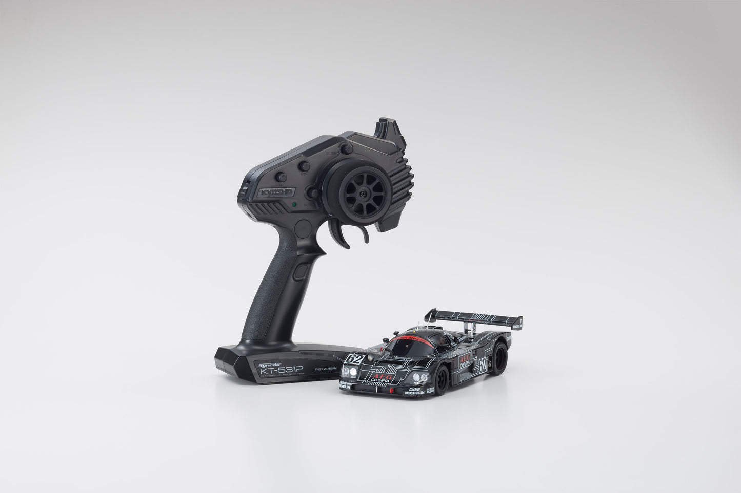 Kyosho Mini-Z RWD Sauber Mercedes Groupe C Rennsportwagen C9 #62 (1988 LM)