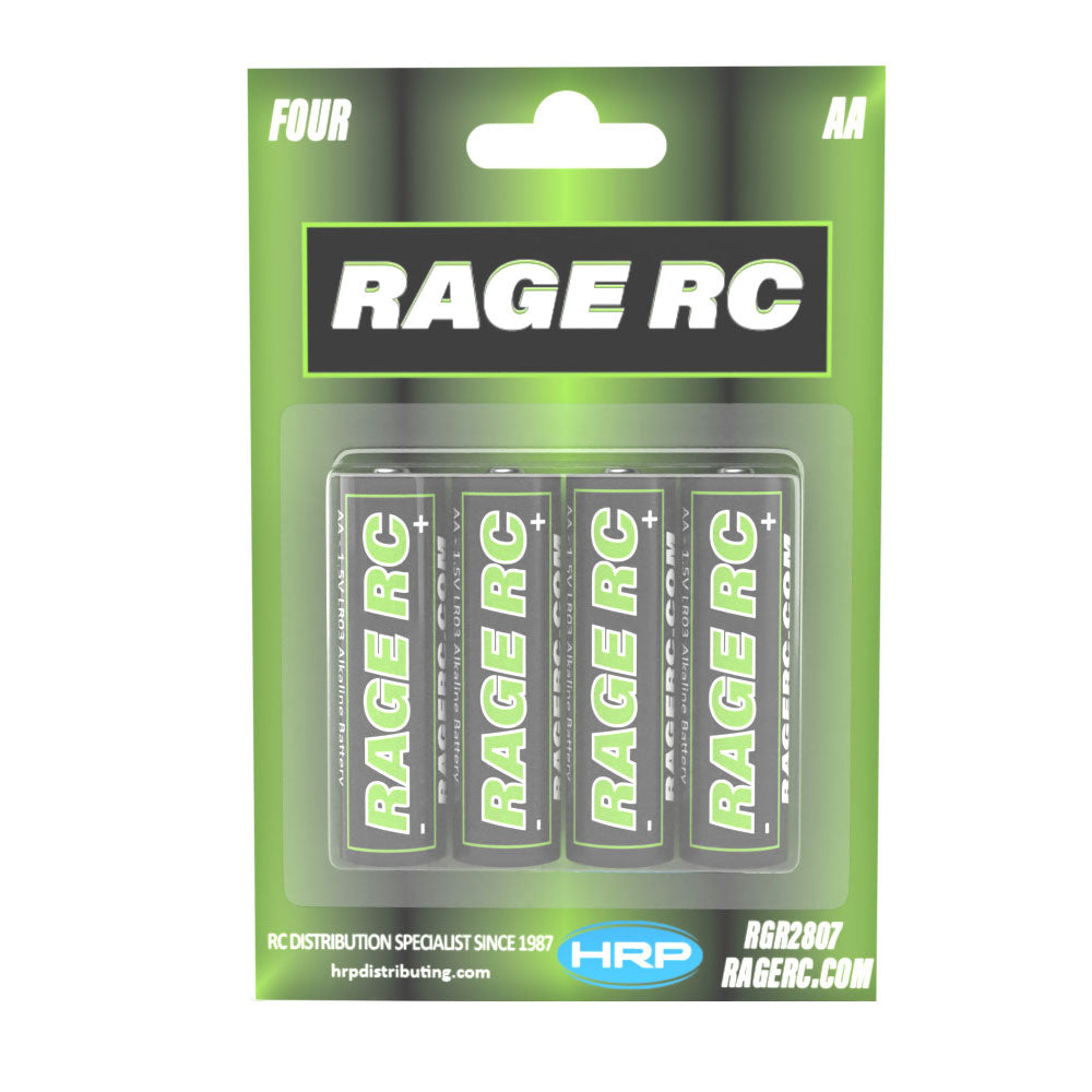RAGE RC AA Alkaline Batteries (4 Pack)