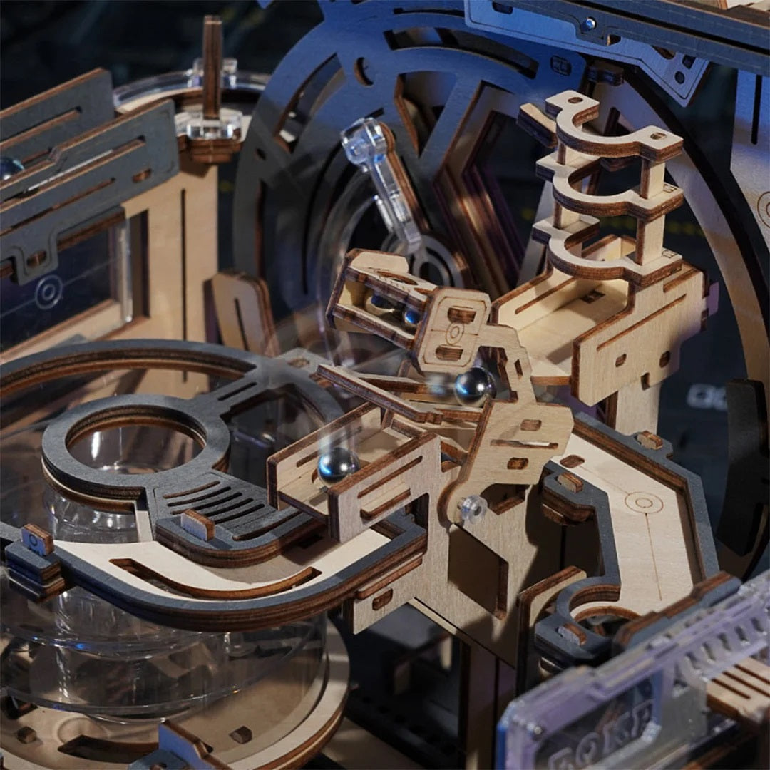 Spaceport Marble Run 3D Wooden Puzzle