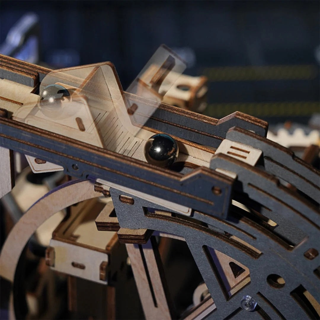 Spaceport Marble Run 3D Wooden Puzzle