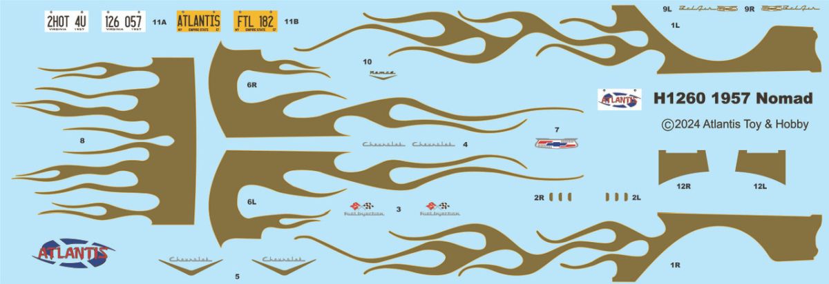 Atlantis 1/25 1957 Chevy Nomad Belair Model