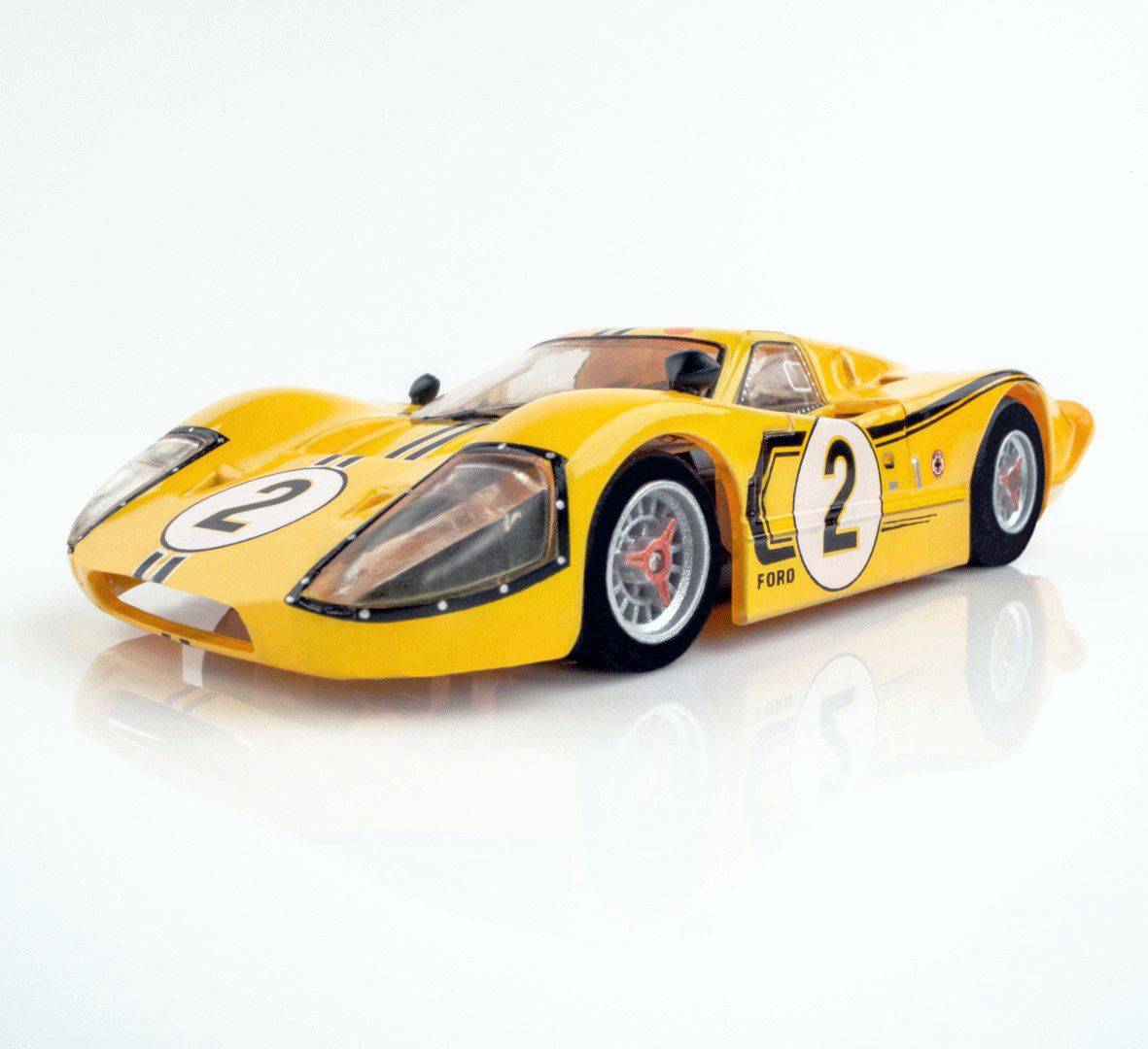 AFX 1967 Ford GT40 Mark IV #2 Lemans, Yellow