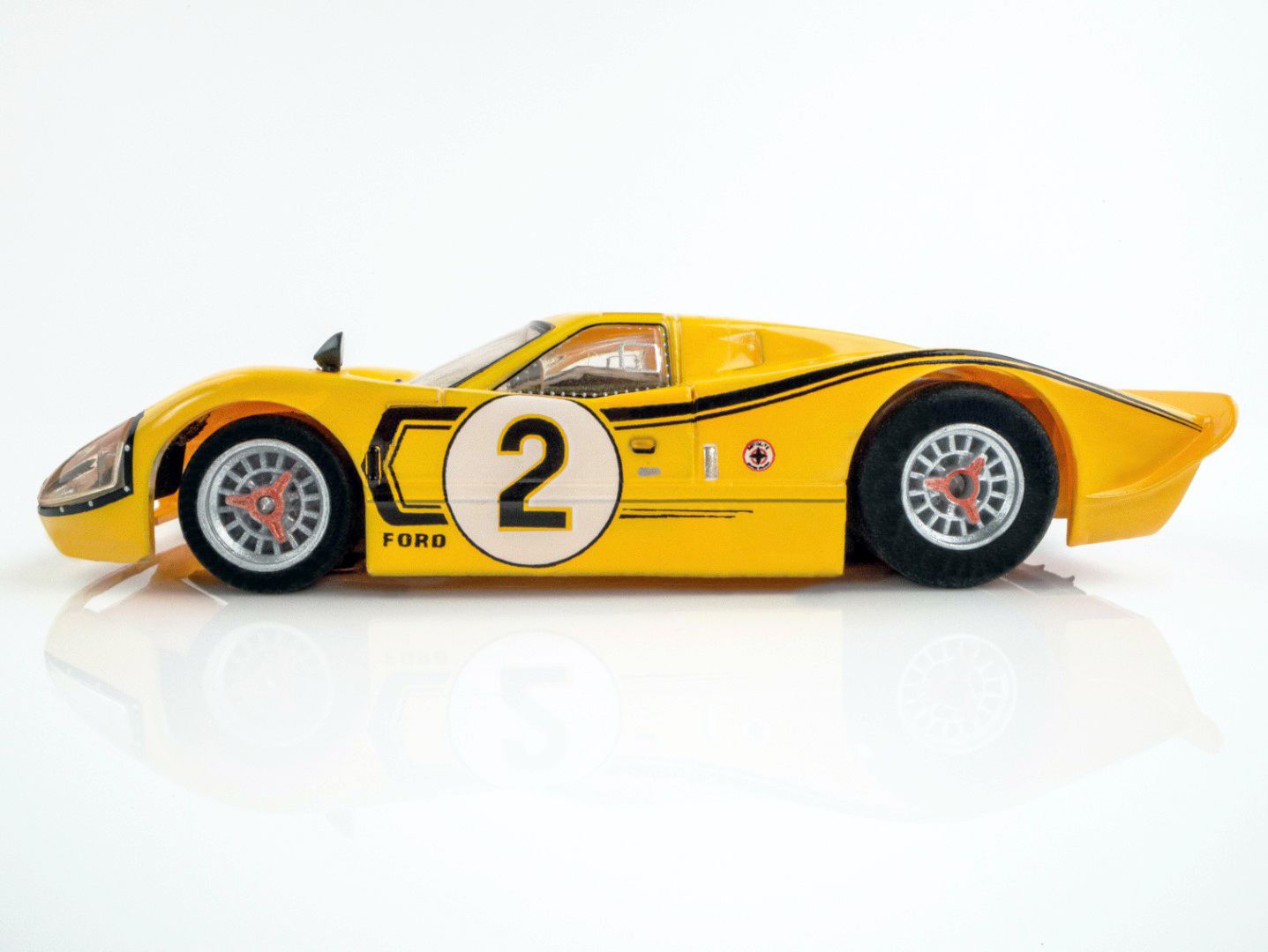 AFX 1967 Ford GT40 Mark IV #2 Lemans, Yellow