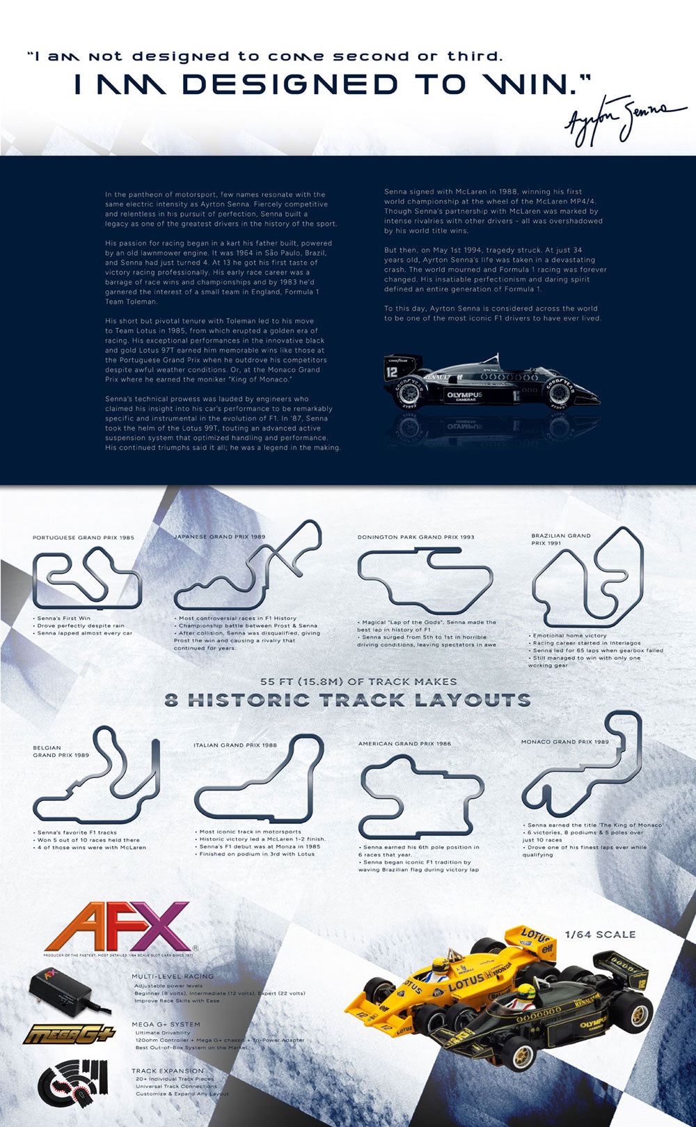 AFX Limited Edition Ayrton Senna Race Set