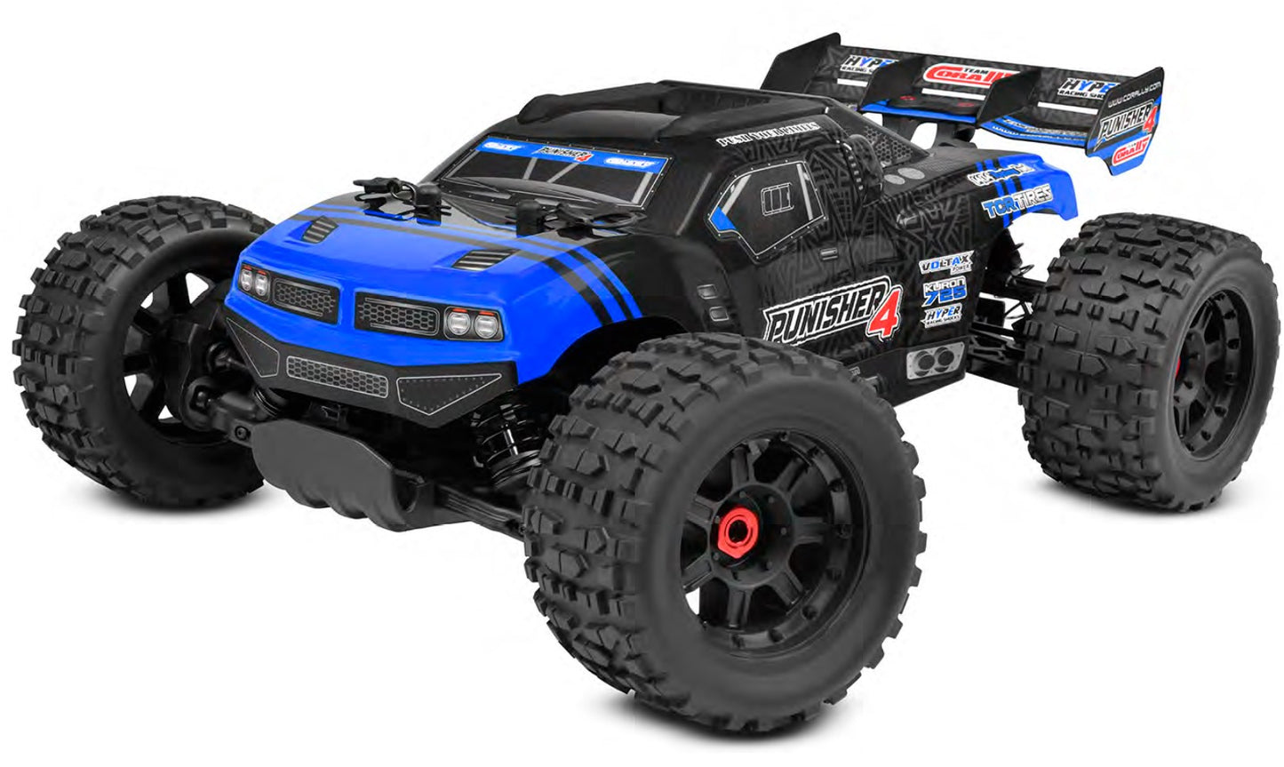 Corally Punisher 4S Monster Truck RTR Version, Blue