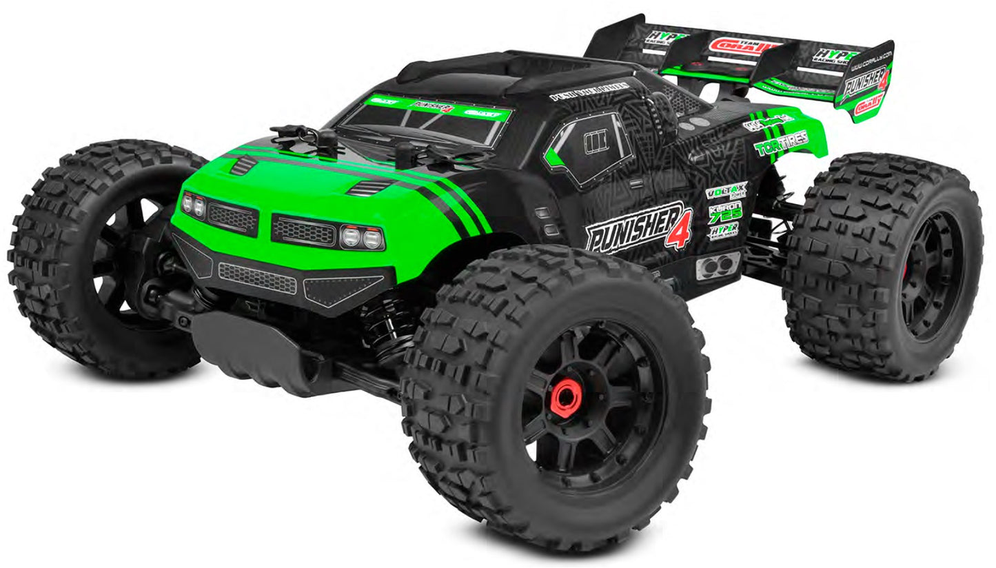Corally Punisher 4S Monster Truck RTR Version, Green