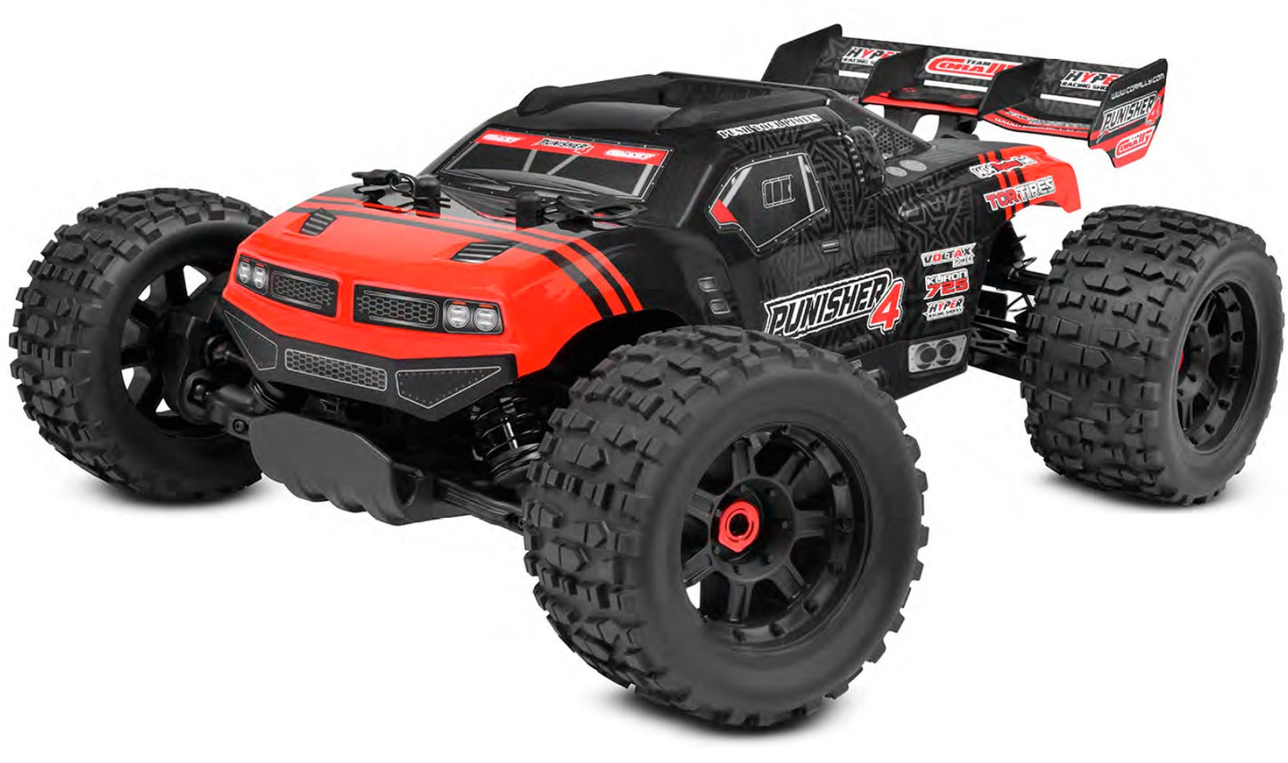 Corally Punisher 4S Monster Truck RTR Version, Red