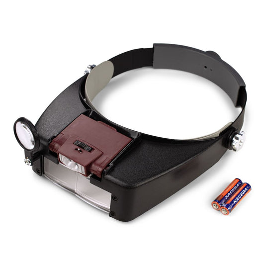 Adjustable LED Lighted Magnifying Visor