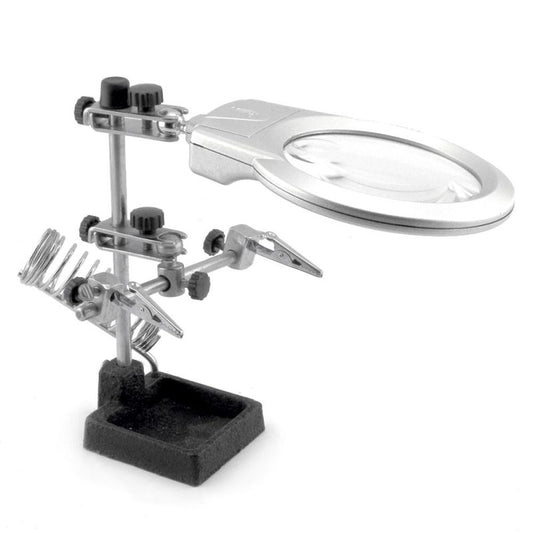 Helping Hands Magnifier with Soldering Iron Holder &amp; LED