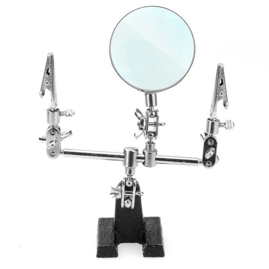 Helping Hands with Magnifying Glass