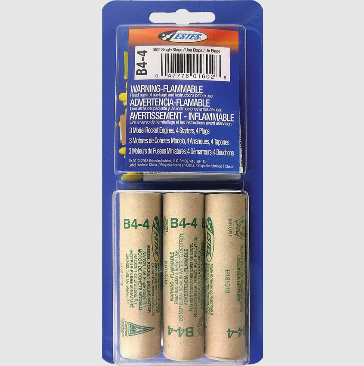 ESTES B4-4 Model Rocket Engines (3pk)