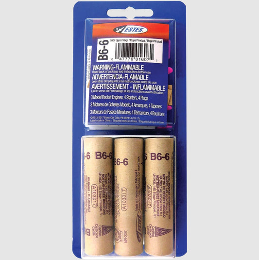 ESTES B6-6 Model Rocket Engines (3pk)