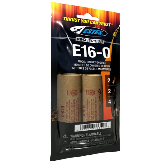 ESTES E16-0 29mm Model Rocket Engines (2pk)