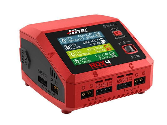 HiTec RDX4 4 Port AC/DC Multi-Function Smart Charger