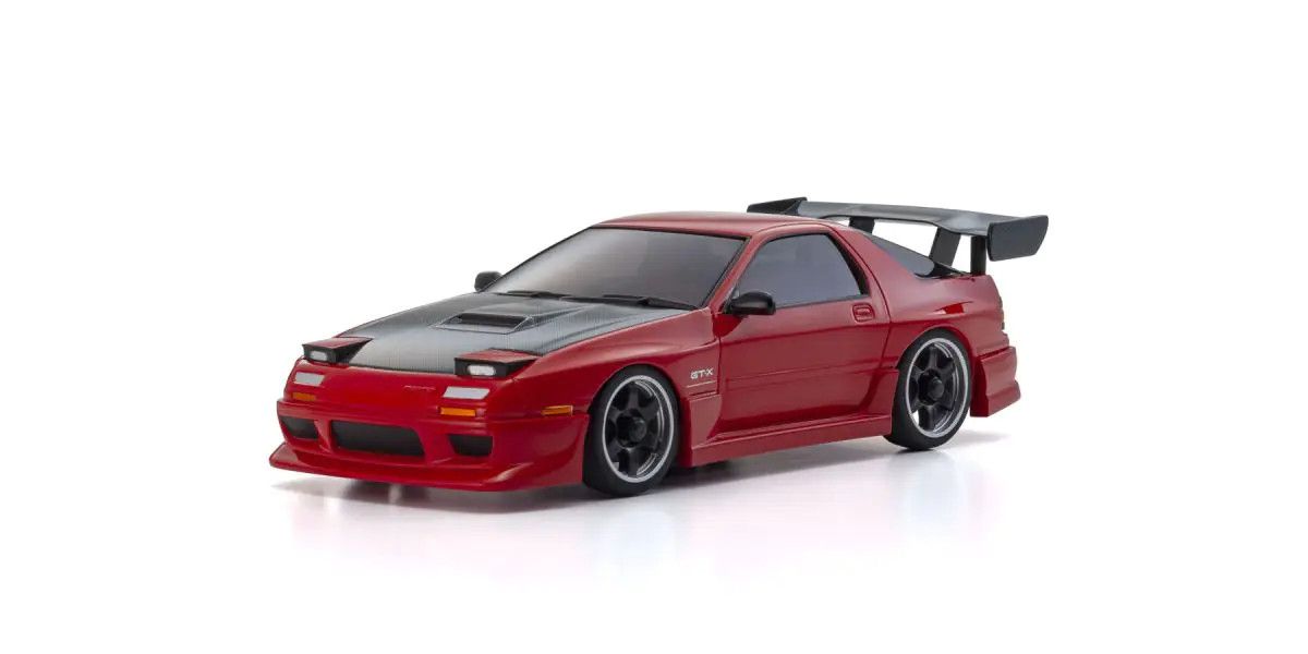 Kyosho Mini-Z AWD Mazda Savanna RX-7 FC3S with Aero Kit and CFRP Hood, Red