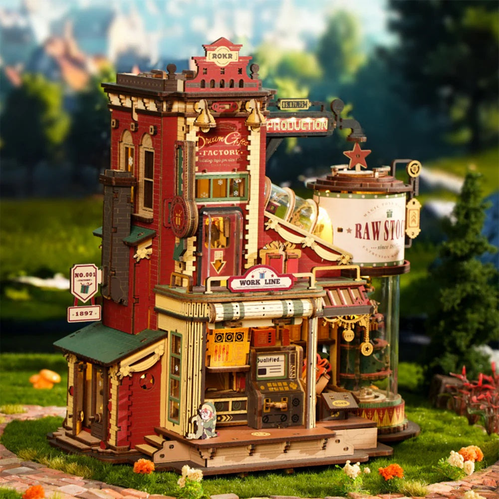 Christmas Dream Gift Factory Wooden Music Box