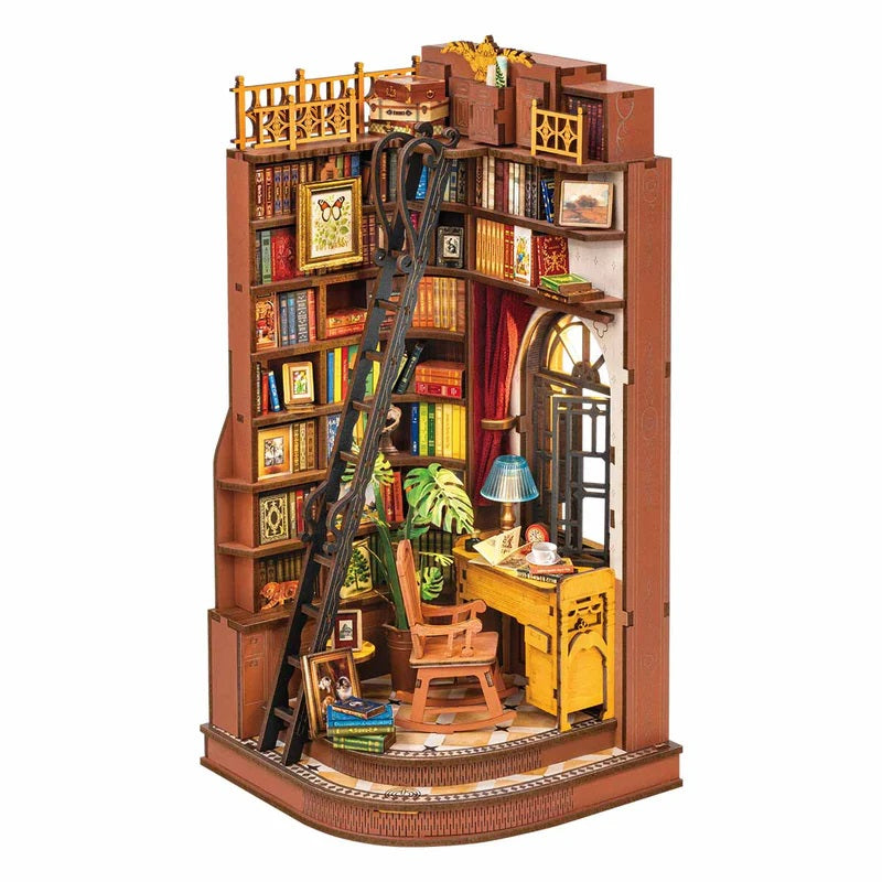 Silent Corner Study DIY Book Nook Shelf Insert