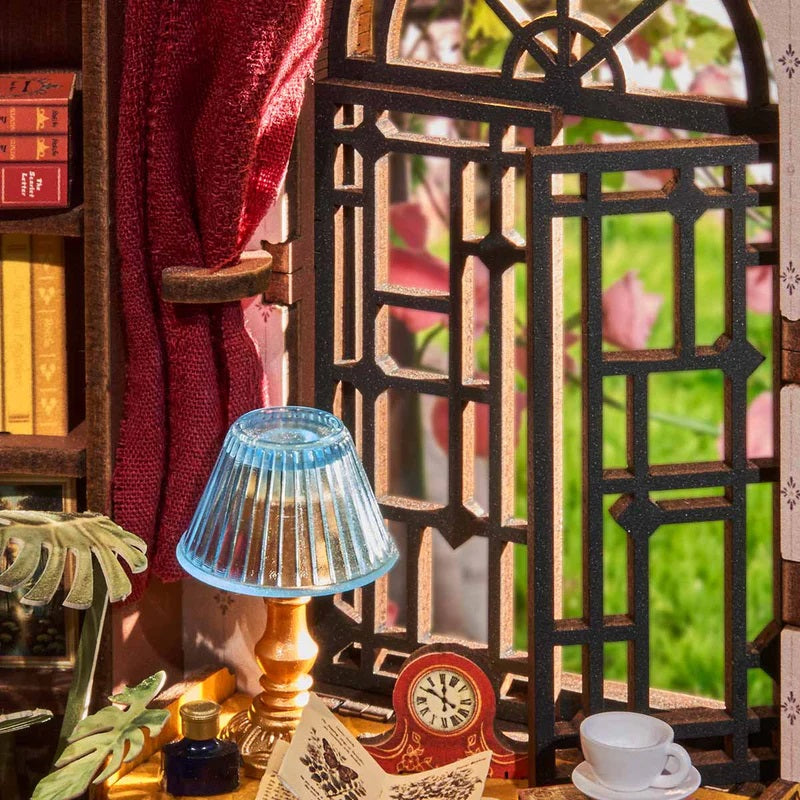 Silent Corner Study DIY Book Nook Shelf Insert