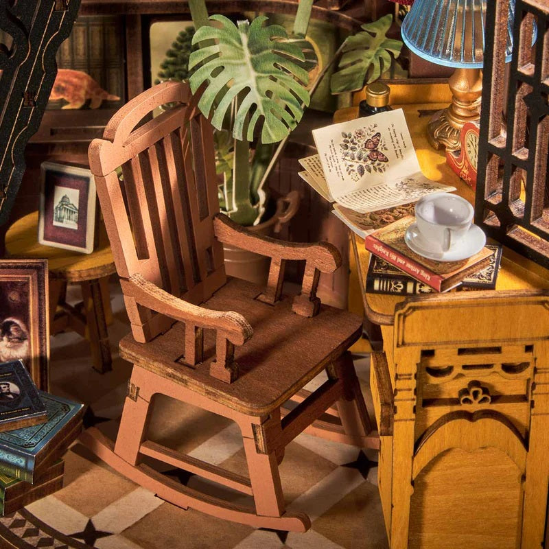 Silent Corner Study DIY Book Nook Shelf Insert
