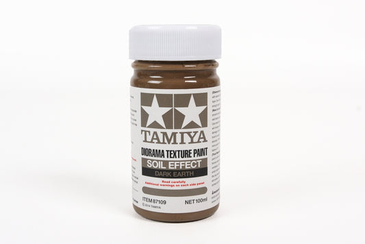 Tamiya Diorama Texture Paint 100ml Bottle, Dark Earth